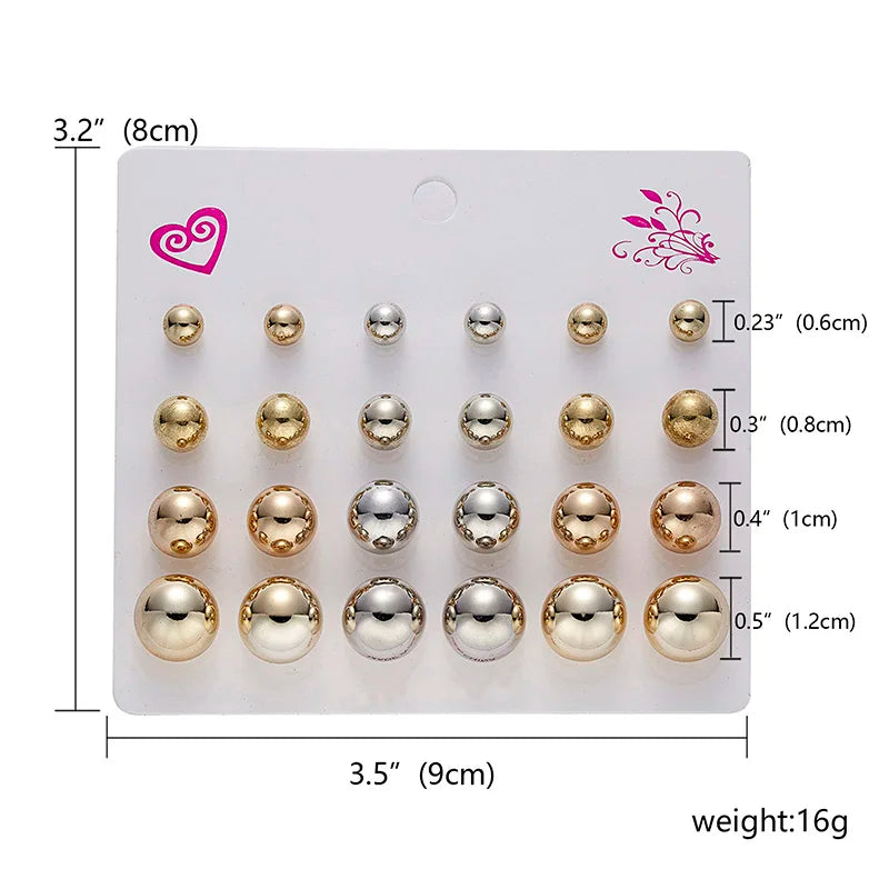 24pcs Crystal Nose Ring & Studs Body Women Girl Jewelry Stainless Surgical Steel Nose Piercing Colorful Rhinestone