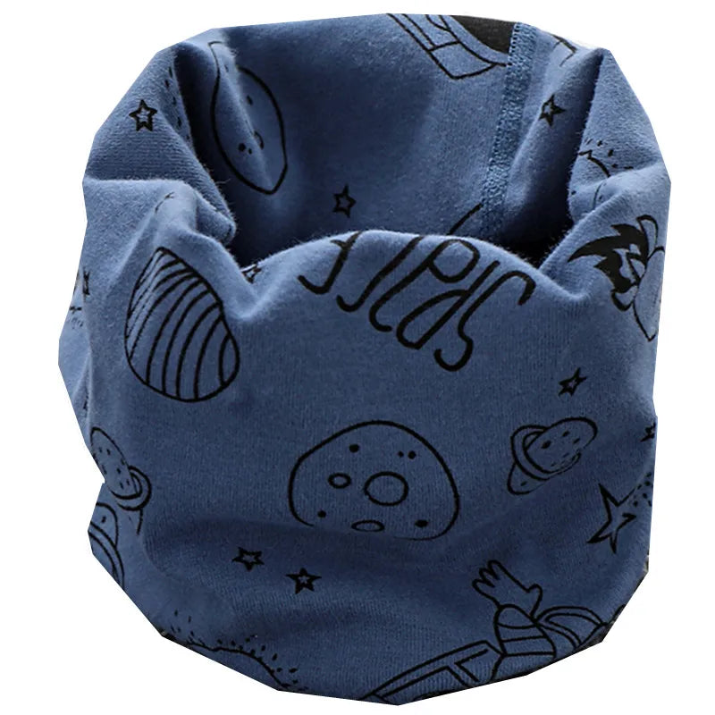 New Autumn Winter Girls Cotton Scarf Kids Scarf Bibs LIC Boys Girls Scarves Lovely Kids Collar Children Bufandas O Ring Scarf
