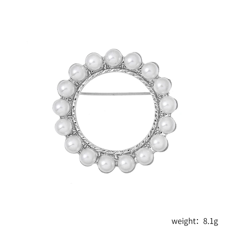 Factory Directly Crystal Diamante and Imitation Pearls Flower Jewelry Brooch Pins DIY Wedding Bouquets Брошь Декор