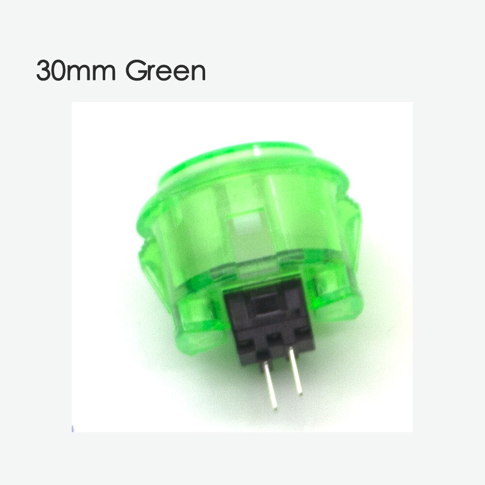 10 Pcs Transparent No LED Arcade 30mm Push Button Copy SANWA Replace OBSF-30 OBSN-30 for DIY Raspberry Pi MAME PC Pandora Game