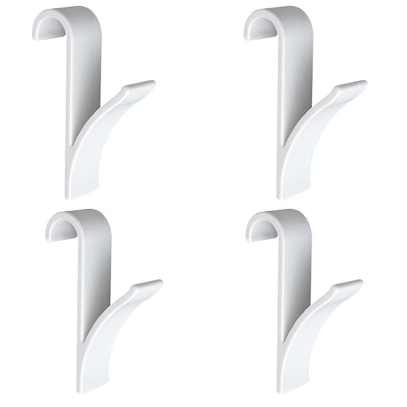 Kitchen Bathroom Hanger Clips Storage Racks White Clear Hanger Heated Towel Radi