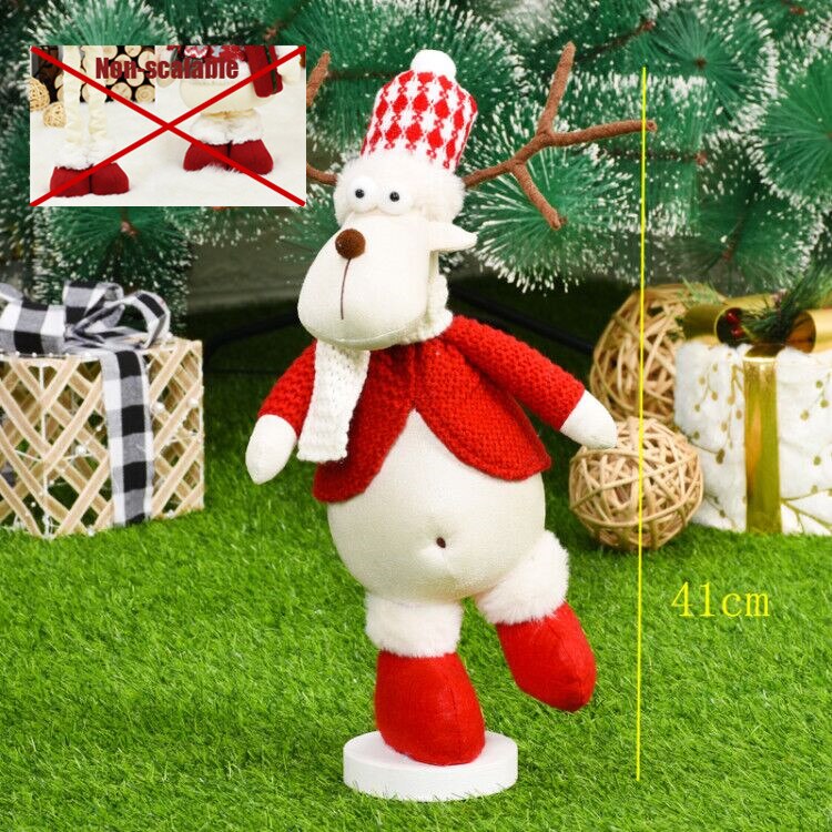 Santa Claus Snowman Alpaca Elk Christmas Decorations for Home New Year Christmas Doll Home Figures Ornaments Merry Christmas