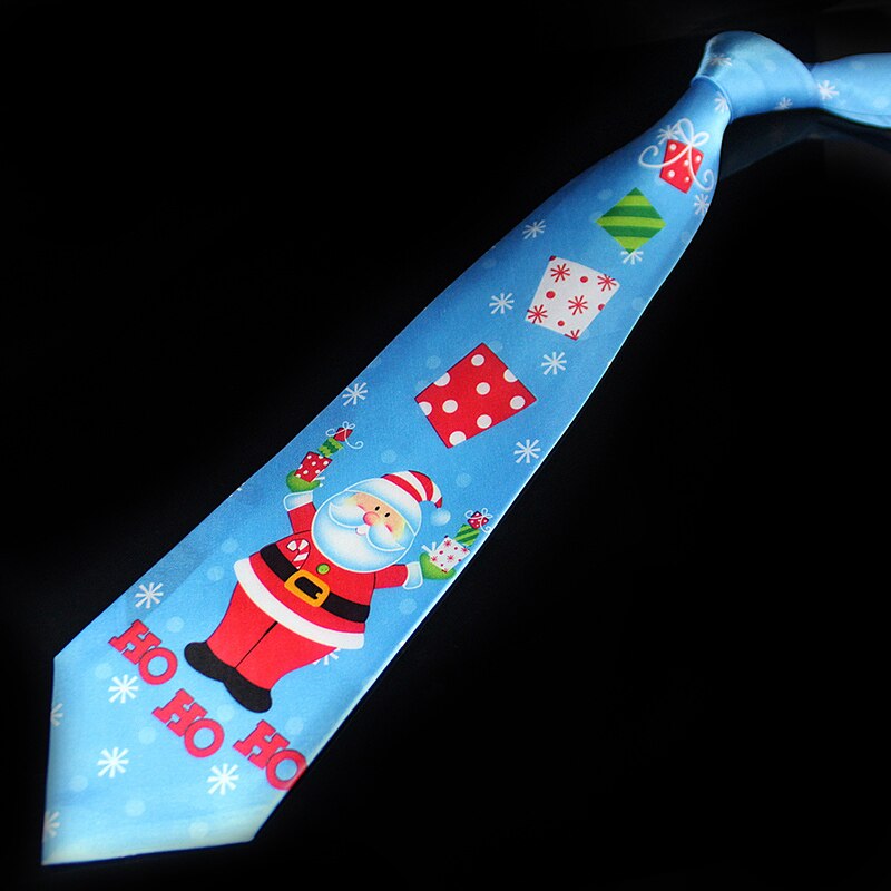 Novelty Design Christmas Ties Red Good Quality Printed Necktie Halloween Christmas Tree Snowman Elk Tie for Men Christmas