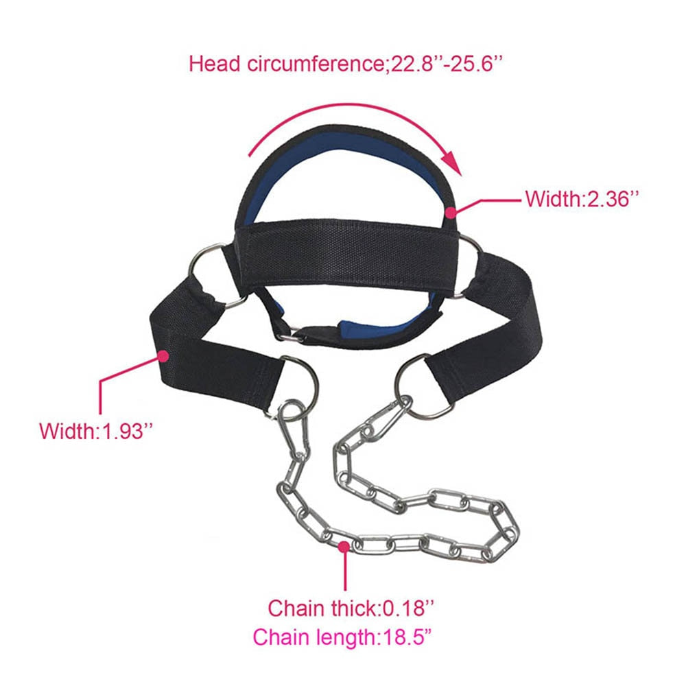 Head Neck Training Head Harness Body Strengh Exercise Strap Adjustable Neck Power Training Gym Fitness Weight Bearing Cap