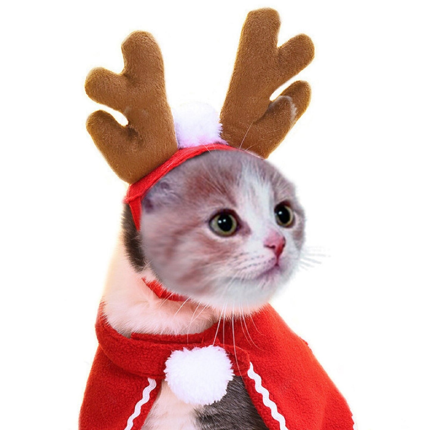 Christmas Hat Halloween Pet Costume for Cat Dog Puppy Costumes Scarf New Year Santa Winter Cosplay Halloween Dog Cat Supply