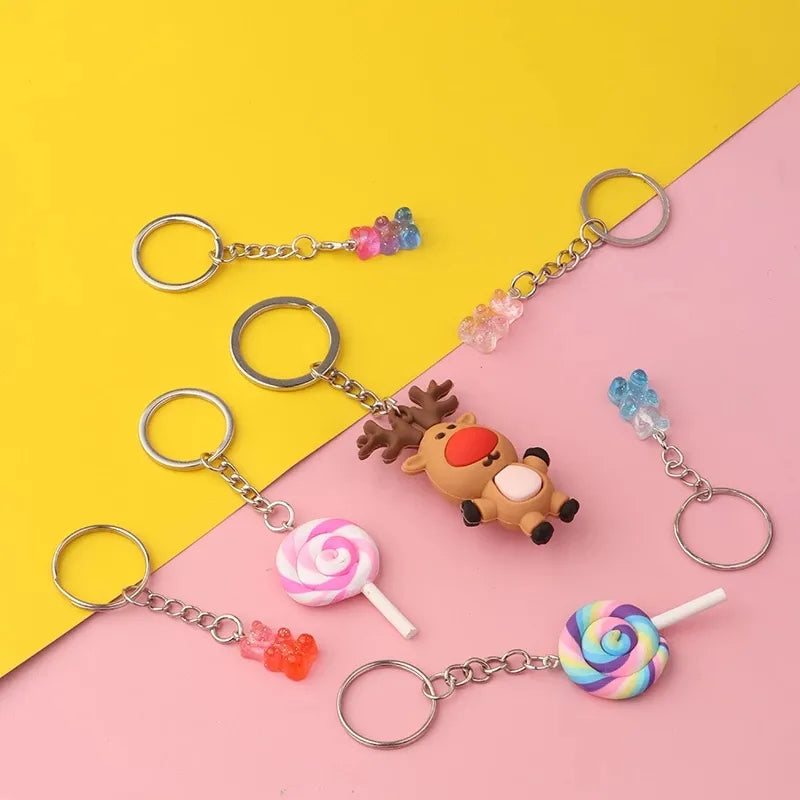 Louleur Key Chain Key Ring Keychain Bronze Rhodium Gold Color 28mm Long Round Split Keyrings DIY Jewelry Making