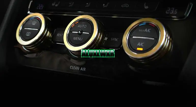 Air Conditioning Knob Decorative Cover 2017 2018 2019 2020 2021 for Volkswagen VW Tiguan Atlas T-Roc Ateca FR Passat B8 Variant