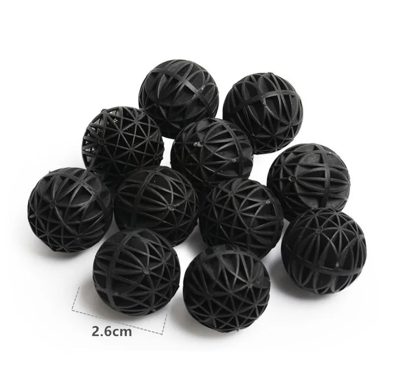 Aquarium Filter Media Activated Carbon Ceramic Rings Fish Tank Bio Balls Clean Water Filter Material Aquarium Accessories
