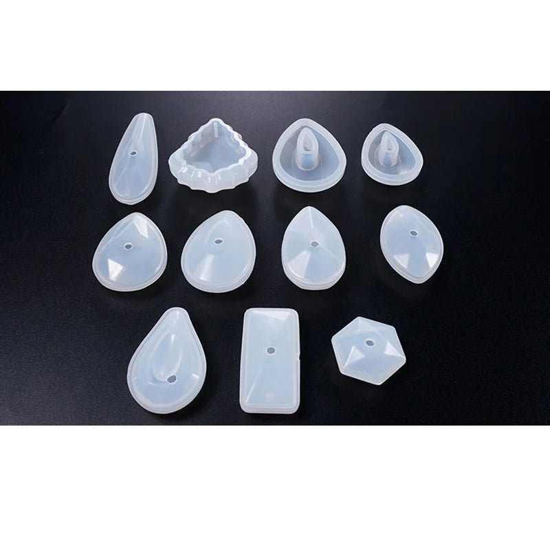 1PC 3D Pendant DIY Necklace Jewelry Mold Pendants Crystal Scale Jewelry Resin Molds for Jewelry Making Tool