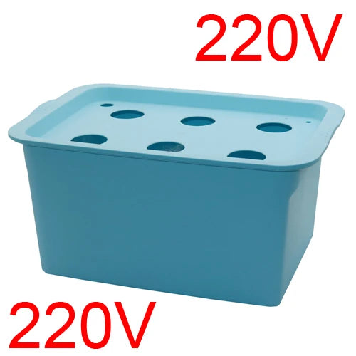 220v/110v Plants Site Hydroponic Systems 6 Holes Nursery Pots Soilless Vegetables Cultivation Seedling Growing Box With Air Pump