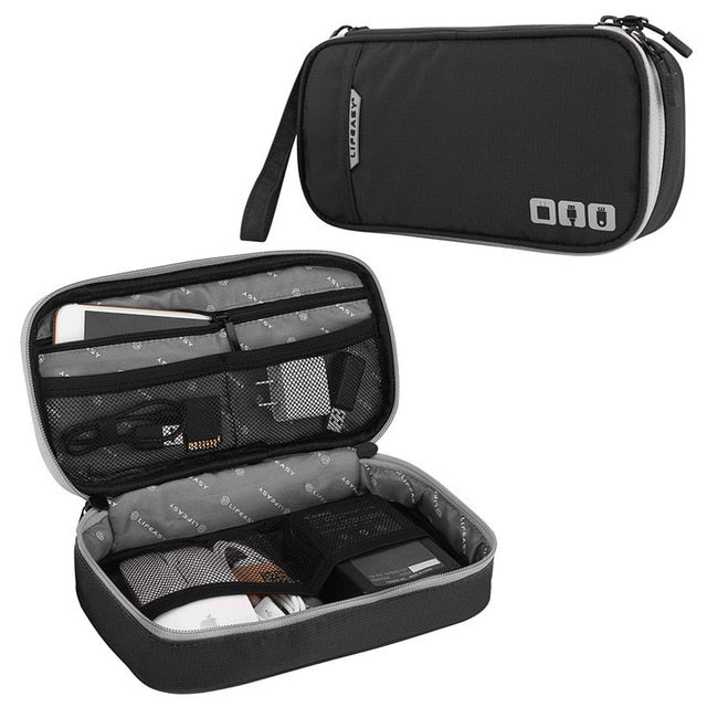 TUUTH Travel Digital Cable Storage Bag Mobile Power Organizer Bag Electronics Accessories Bag Case for Earphones