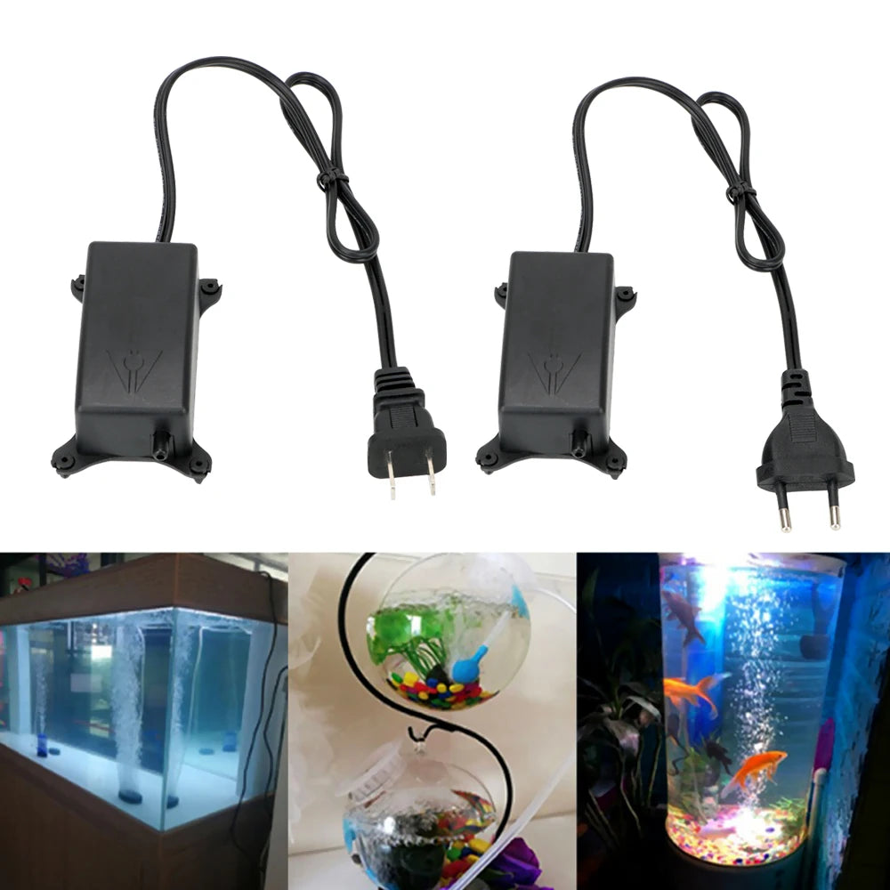 NICEYARD Ultra Low Noise Mini Fish Tank Oxygen Pump Aquarium Air Pump Fish Tank Air Compressor Oxygen Pump Aquarium
