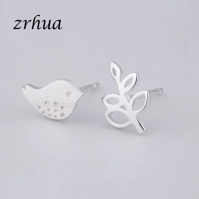 Newest 925 Sterling Silver Needle Women's Jewelry Cute Chic Stud Earrings for School Girls Kids Lady Birthday S925 Stamp