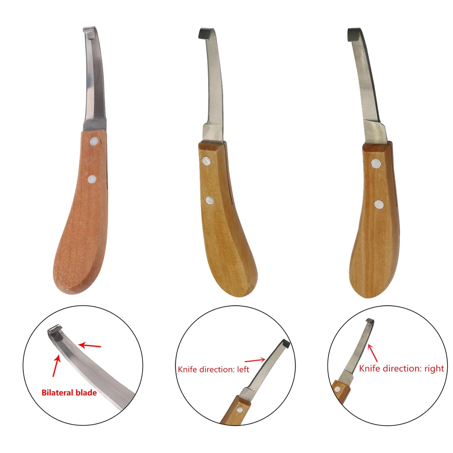 Cattle Horses Hoof Cutter Goat Sheep Pig Livestock Hoof Knife Right/Left Hand Animal Foot Pruning Tools Veterinary Supplies