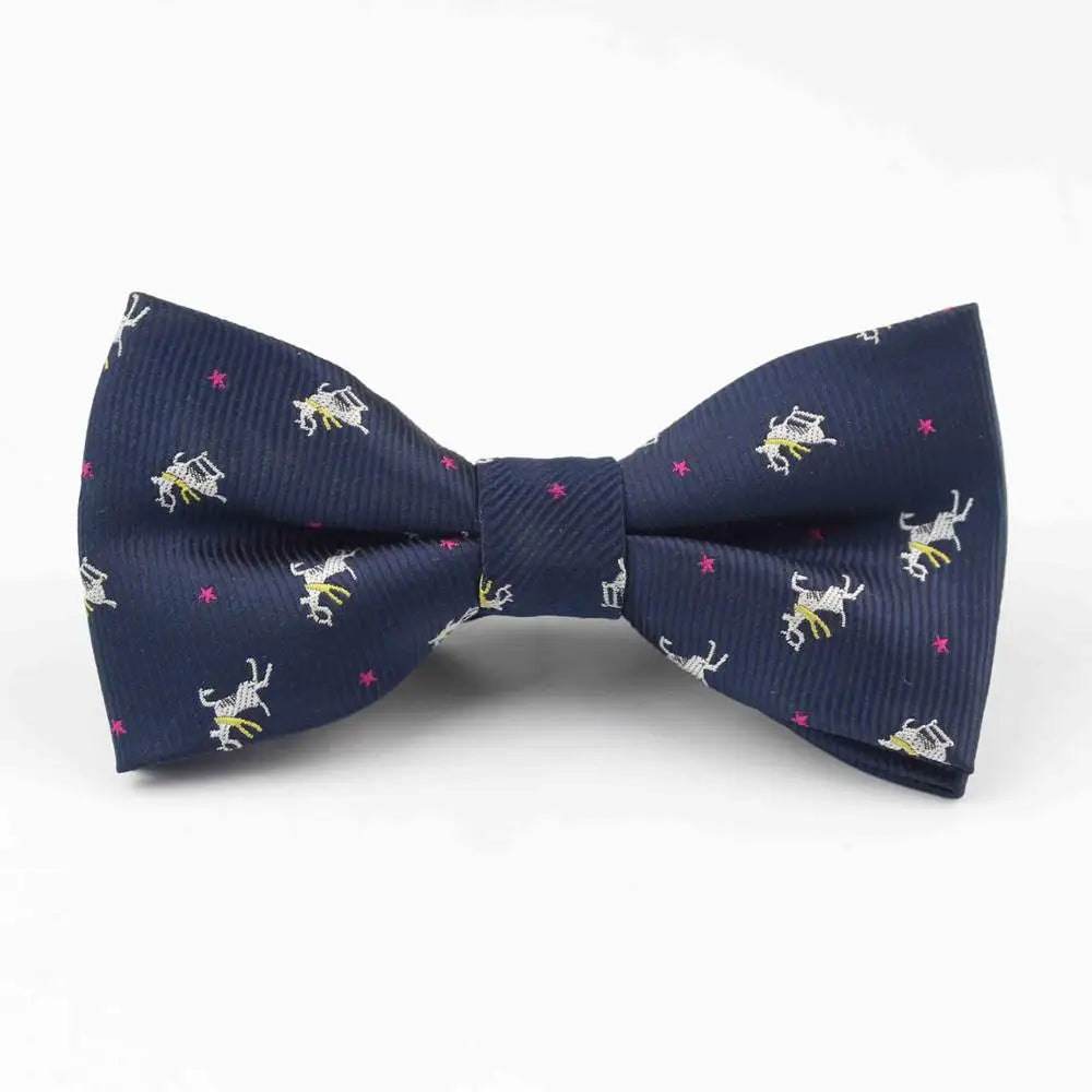 Plaid Children Bowtie Polester Bowties Baby Kid Kids Classical Pet Striped Butterfly Bow Tie Elk Bike Umbrella Dog Car