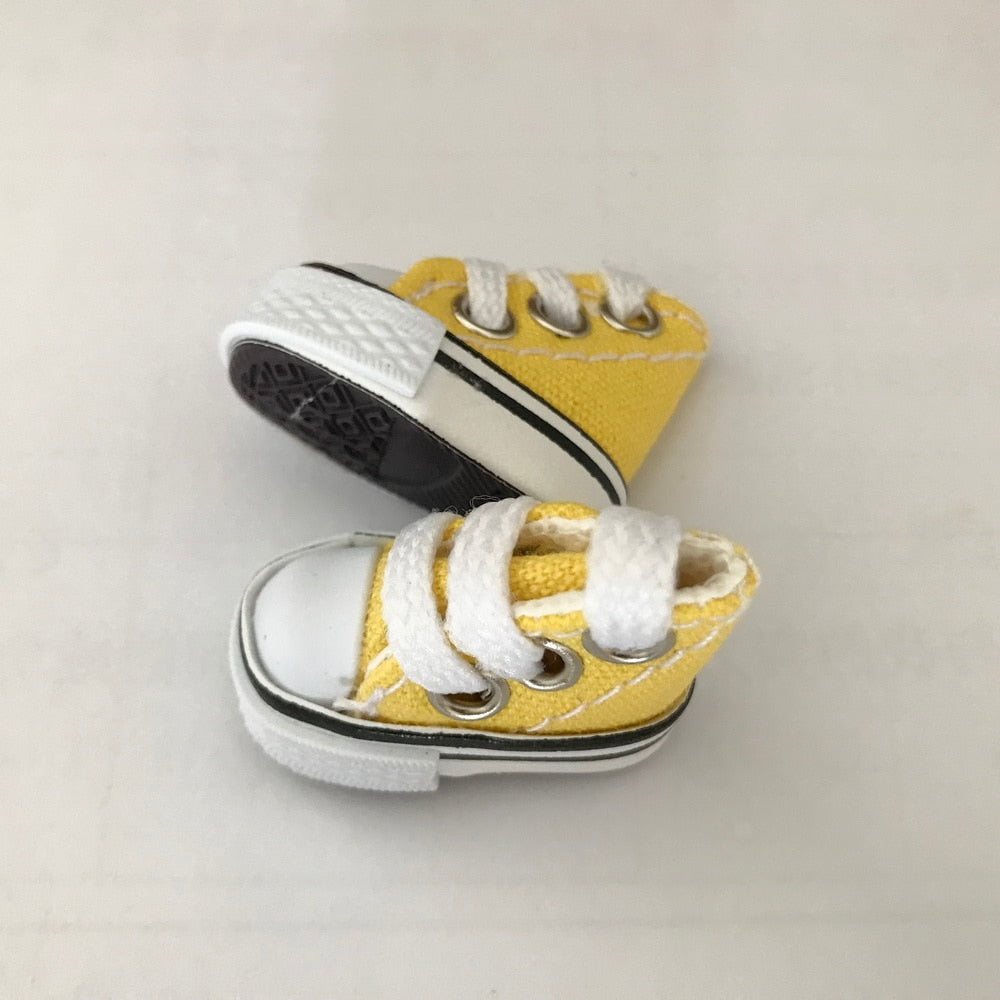 1 Pair 3.5cm Doll Shoes for Blyth Licca Jb Doll Mini Shoes for Russian Doll Sneakers Shoes for 1/12 BJD Doll Doll Accessories