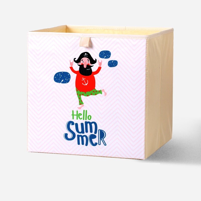 2020 Cartoon Toy Storage Box Folding Storage Bins Wardrobe Drawer Organizer Clothes Storage Basket Kids Toys Organizer
