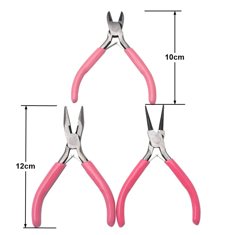 Jewelry Pliers Tools & Equipment Kit Long Needle Round Nose Cutting Wire Pliers for Jewelry Making Handmade Accessories HK043
