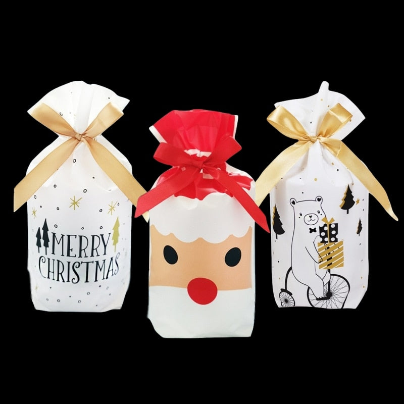 Christmas Presents Christmas Bags Lot Santa Claus Bag Candy Bag Christmas Decorations 2019 New Year Presents
