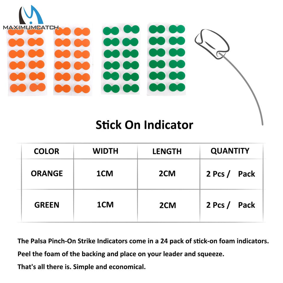 Maximumcatch Self-Adhesive Float Foam/Plastic Stick on/Tear Drop/Bobber/Tube Strike Indicator Fly Fishing Accessory