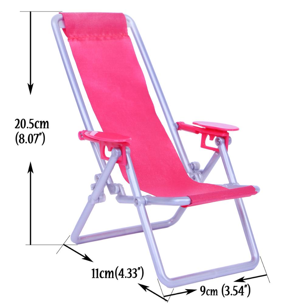 3 Pcs/Lot = 1x Swimsuit Bikini + 1x Random Swimming Buoy Lifebelt Ring +1x Pink Foldable Beach Chair Accessories for Barbie Doll