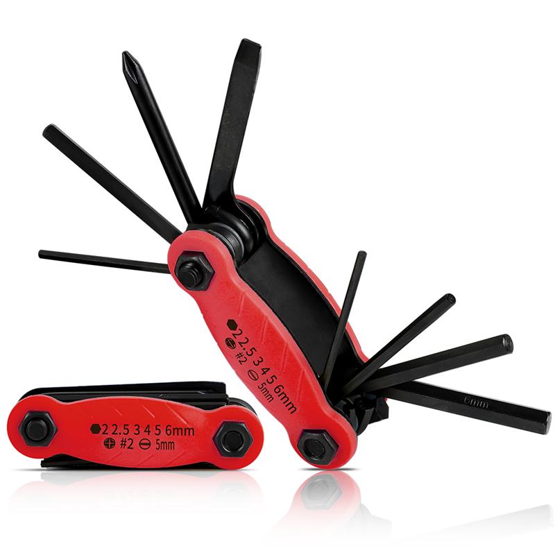 WEST BIKING Multitool Bicycle Repair Tools Chain Hex Spoke Wrench Screwdriver 10 in 1 Kit Set Road MTB Bike Cycling Multi Tools