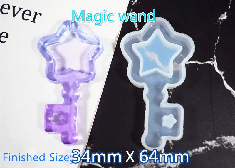 New Arrival Shaker Molds Milk Bottle UV Resin Epoxy Mold Magic Wand Oil Syringe Craft Tools