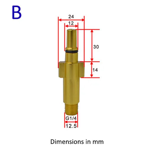 Pressure Washer Gun Lance Bayonet Adapter Snow Foam Lance Adapter High Pressure Car Washer Foam Gun Nozzle Connector for Karcher