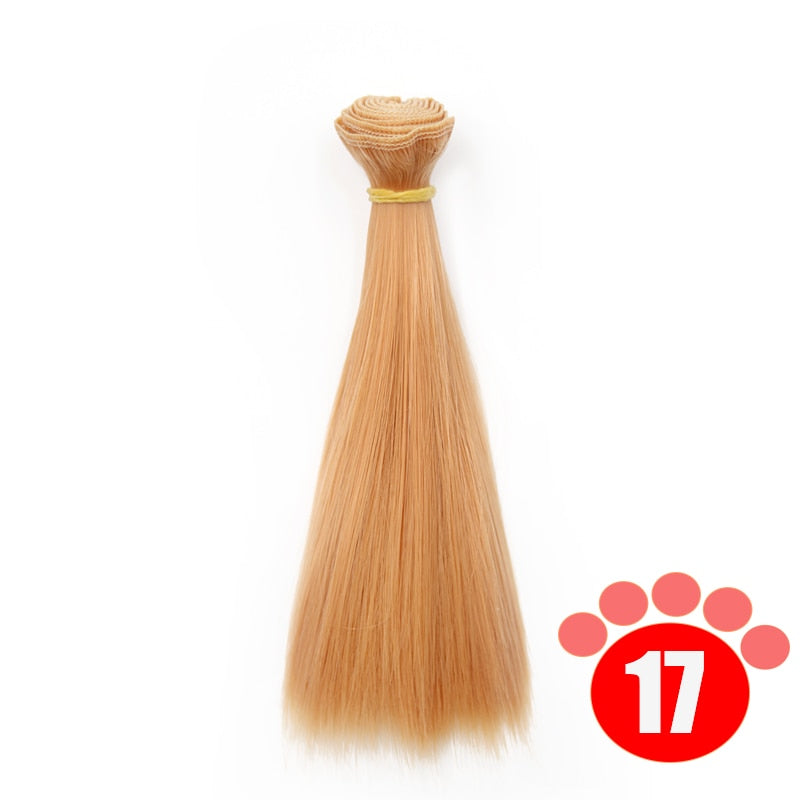Msiredoll Bjd Wig 15*100CM or 20*100CM or 25*100CM Doll Hair for 1/3 1/4 1/6 Straight Hair Doll Hair Bjd Wig Diy