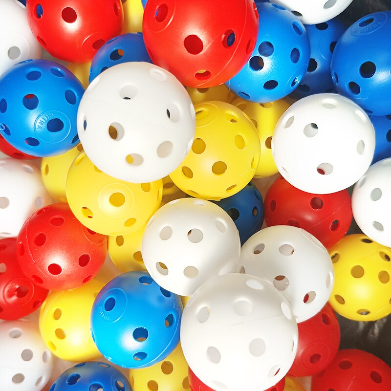 12pcs/Lot Indoor Golf Ball Golf Practice Balls Golf Light Ball Have Hole Golf Training Aids 7 Colors to Choose Drop Shipping New