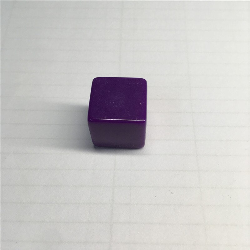 10pcs 16MM Blank Ktv Dice Paintless Plain Engravable DIY Poker Gambling Dice Chess Board Game Teaching Dice 11 Colors