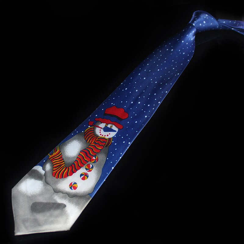 Novelty Design Christmas Ties Red Good Quality Printed Necktie Halloween Christmas Tree Snowman Elk Tie for Men Christmas