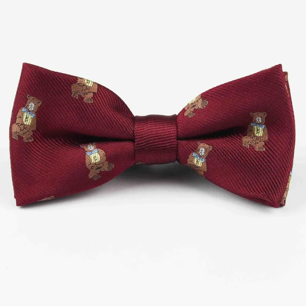 Plaid Children Bowtie Polester Bowties Baby Kid Kids Classical Pet Striped Butterfly Bow Tie Elk Bike Umbrella Dog Car