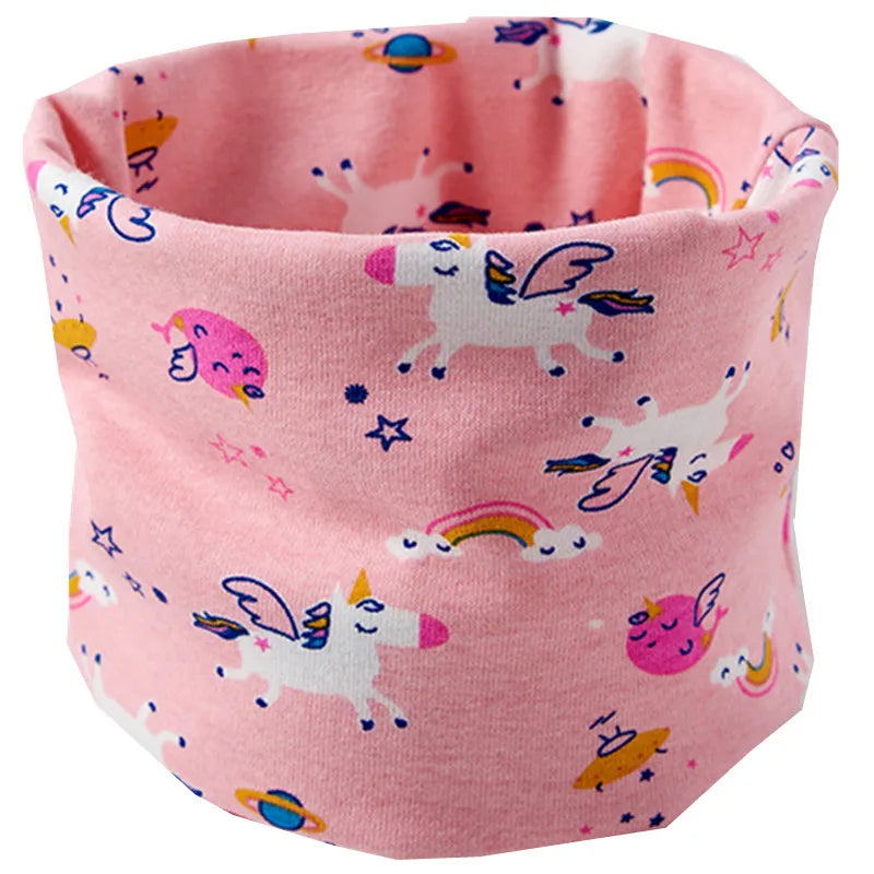 New Autumn Winter Girls Cotton Scarf Kids Scarf Bibs LIC Boys Girls Scarves Lovely Kids Collar Children Bufandas O Ring Scarf