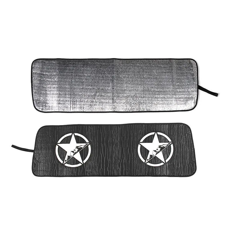 SHINEKA Car Front Windshield Sunshade Cover for Jeep Wrangler JL Gladiator JT 2018 -2023 2/4 Doors Car Interior Accessories