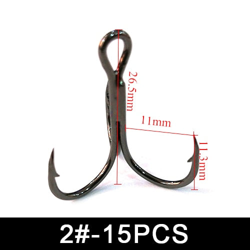 FTK Fishing Hook Baitholder Wobblers Gig Fly Tying Treble Hook Bass Lure Holder Set Saltwater Needle Minnow 15pcs/20pcs