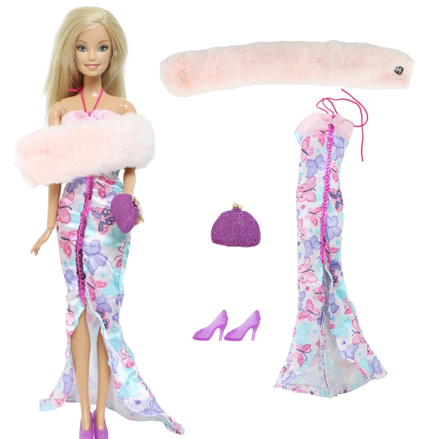 Lot Doll Outfit Playset Coat Dress Shirts Vest Shorts Trouser Blousers Bags Shoes Hat Cool Clothes for Barbie Doll Accessories