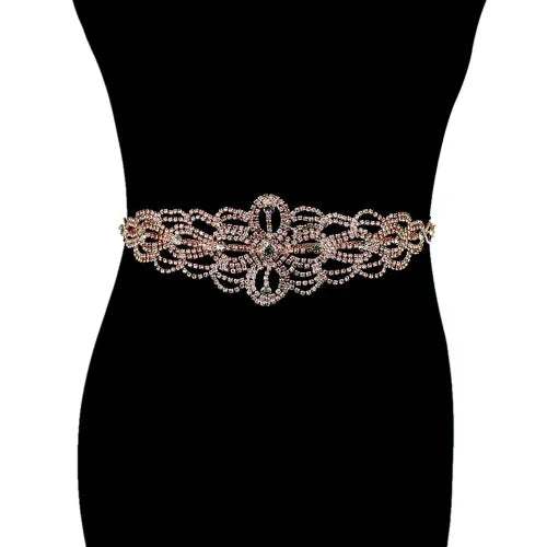 Handmade Silver Bridal Belt Rhinestone Waistband Applique for Evening Prom Dresses Wedding Decoration White Beige Sash Ribbon