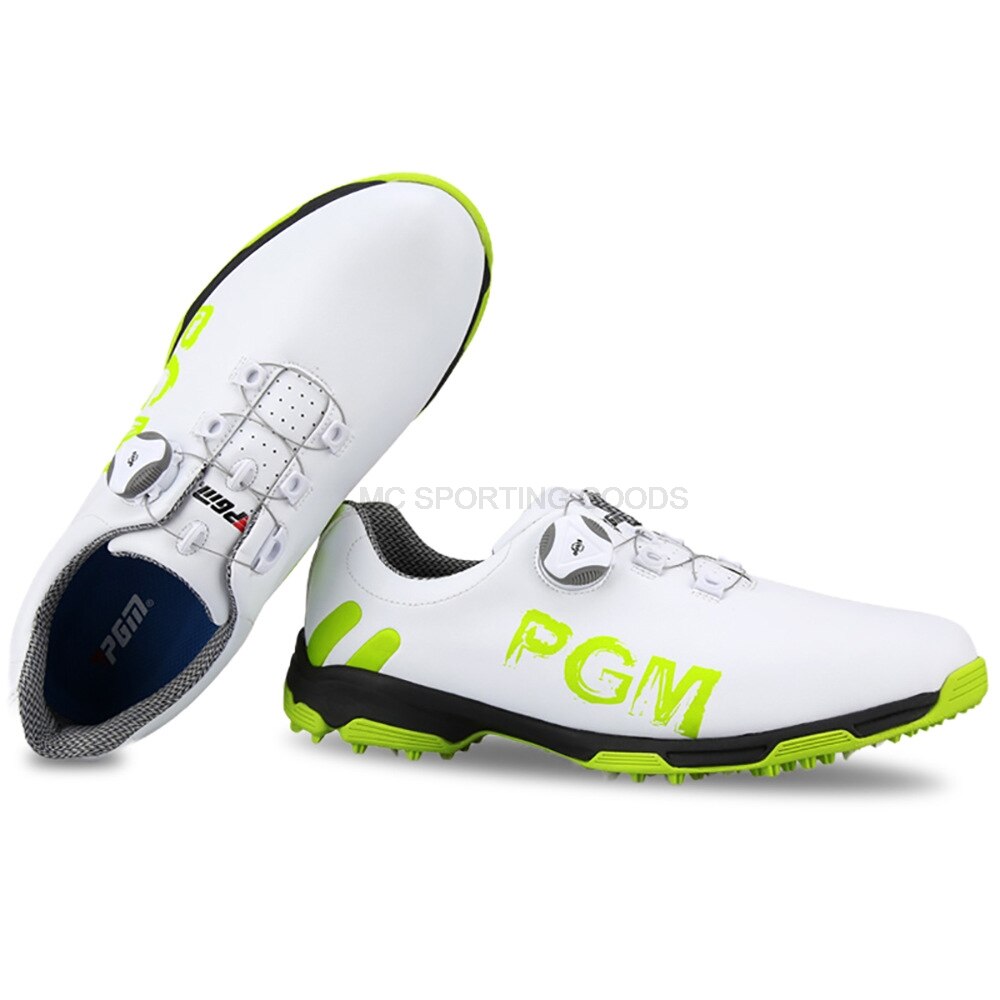 PGM Golf Shoes Men's Shoes Sports Waterproof Anti Slip for Golfer New Patented Rotate Buckle Shoelace Multi Colors Soft Shoe