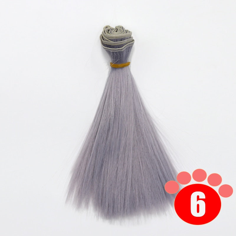 Msiredoll Bjd Wig 15*100CM or 20*100CM or 25*100CM Doll Hair for 1/3 1/4 1/6 Straight Hair Doll Hair Bjd Wig Diy