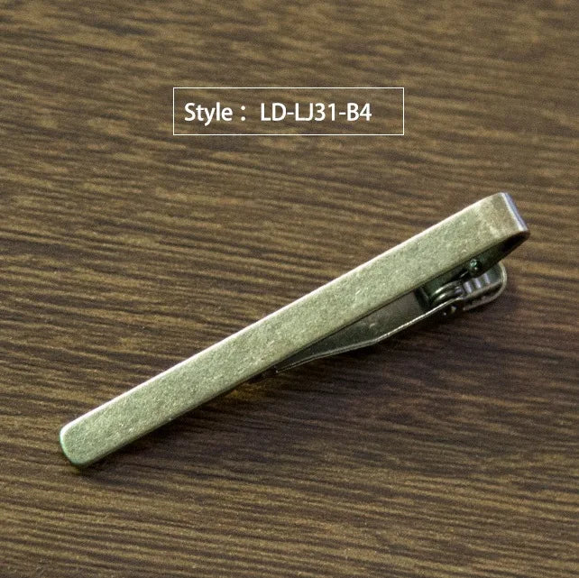 New Simple Style Tie Clip for Men Metal Tone Simple Bar Clasp Practical Necktie Clasp Tie Pin for Mens
