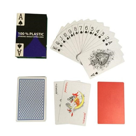 2 Sets/Lot Baccarat Texas Hold'em Plastic Playing Cards Wear-Resistant Waterproof Poker Card Board Bridge Poker Game Yernea