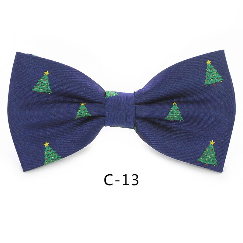 JEMYGINS Christmas Bow Ties for Mens Shirt Snowflake Christmas Tree Pattern Men Silk Bow Tie Christmas