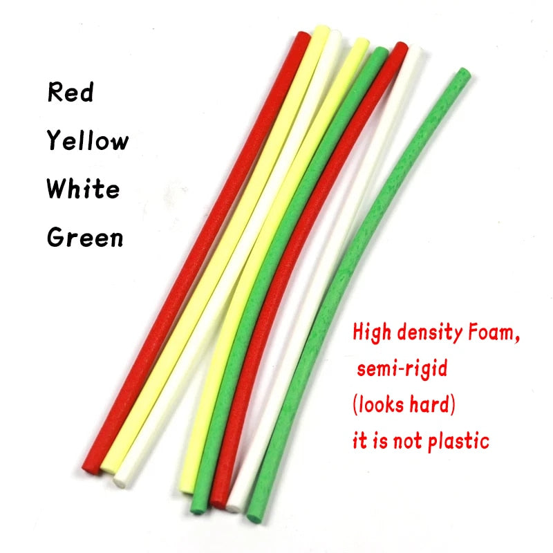12pcs/Pack 4mm High Density Cylinder Foam With Center Hole for Fishing Float Making Fly Tying Rig Making DIY Etc..
