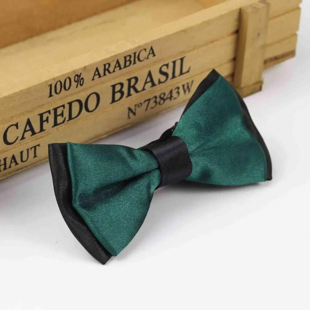 Classic Kid Suit Neckwear Baby Boy's Girls Fashion Solid Color Adjustable BowtiE Chlidren Two Tone Pet Dog Cat Bow Tie