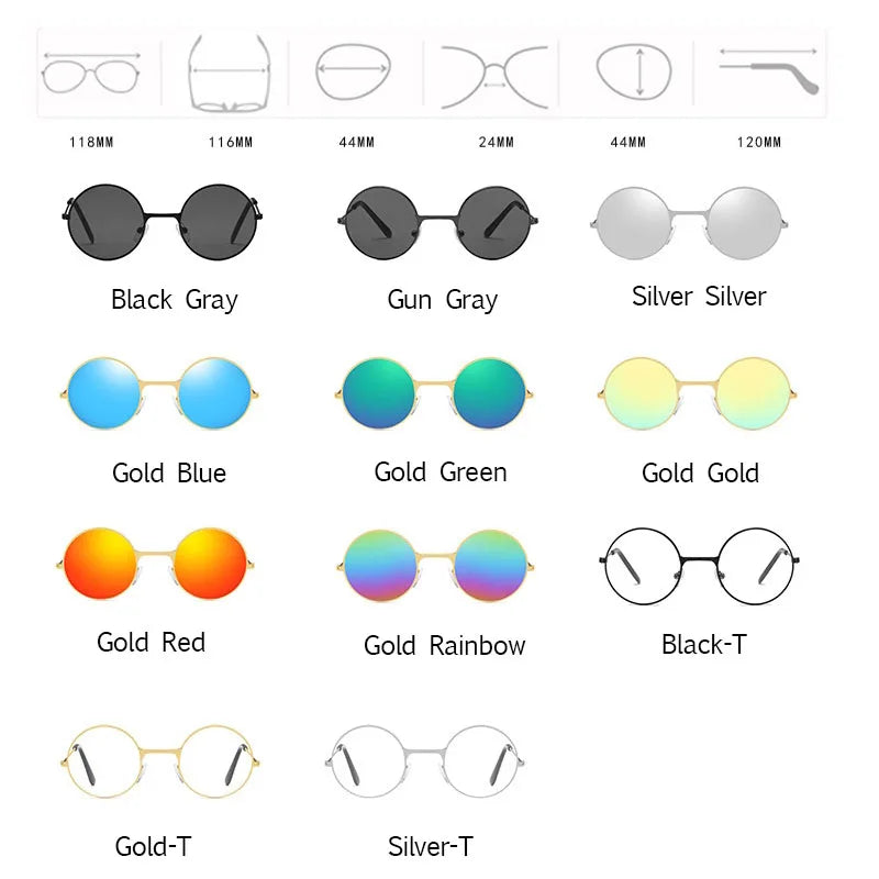 LeonLion 2023 Round Sunglasses Children Luxury Brand Sunglasses Children Cute Glasses for Boy/Girl Mirror Oculos De Sol Feminino