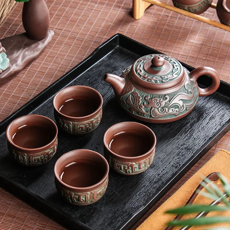 Yixing Raw Ore Household Teapot Handmade Large Capacity Tea Making Device Cerami