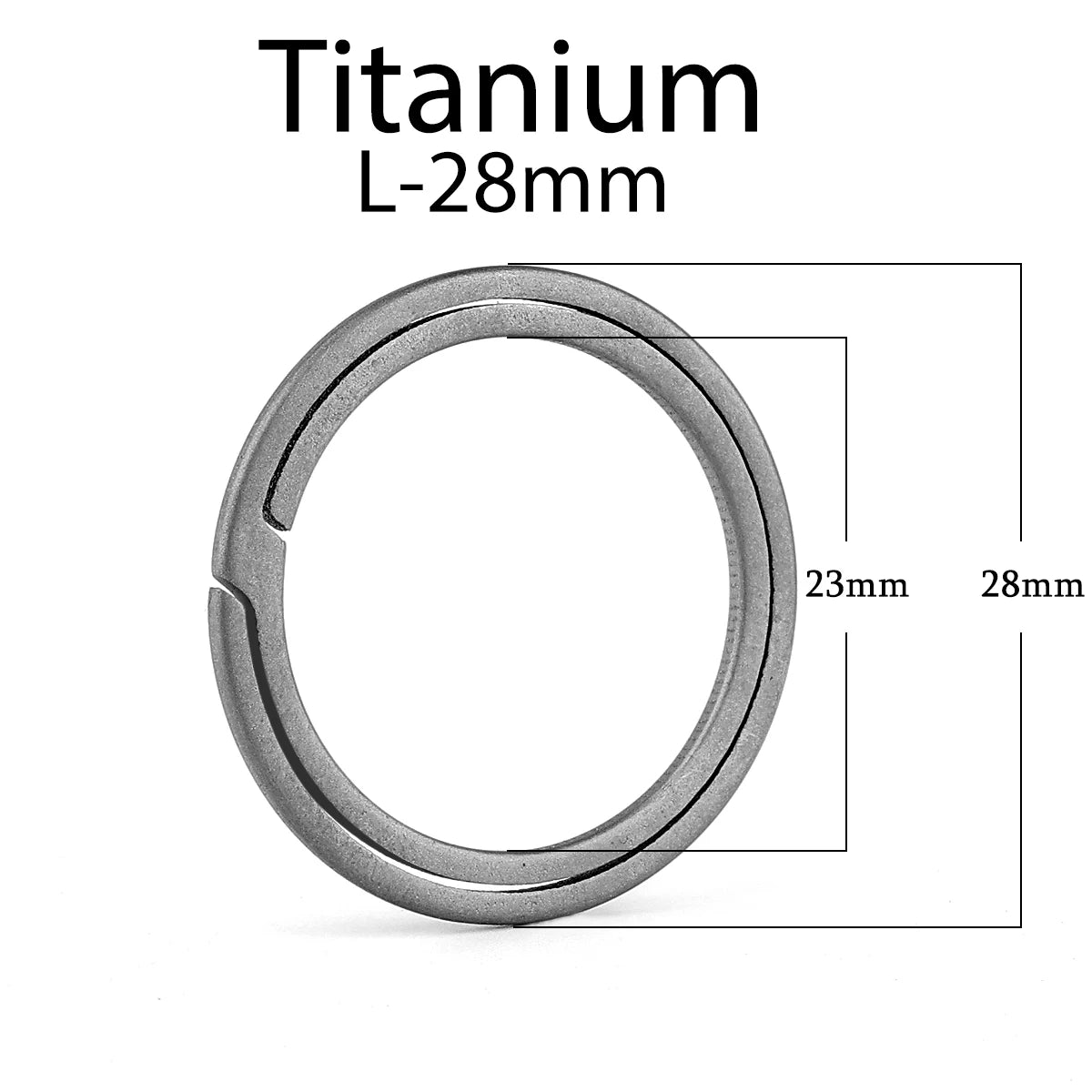 Real Titanium Keyring Super Lightweight Keychain Hanging Buckle for Car Key Ring Holder Quickdraw Tool Creative Accessories