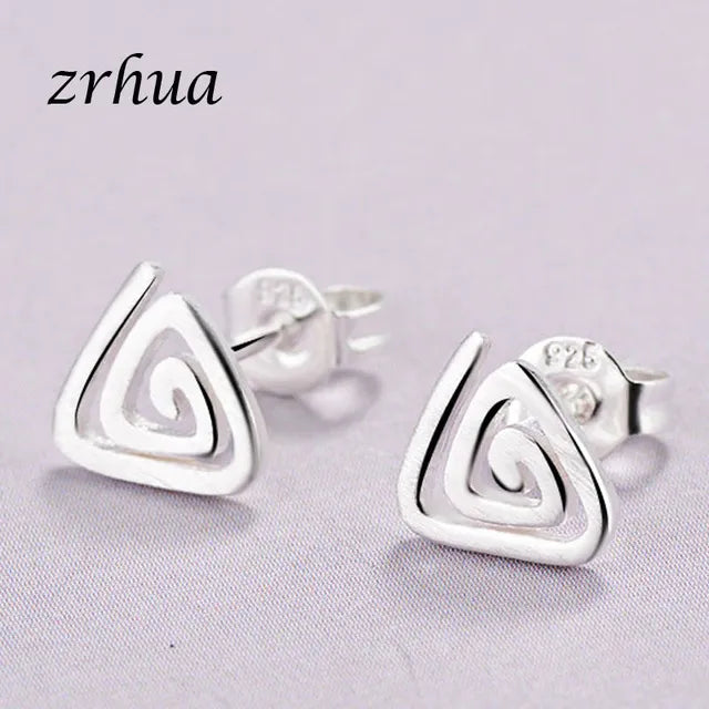 Newest 925 Sterling Silver Needle Women's Jewelry Cute Chic Stud Earrings for School Girls Kids Lady Birthday S925 Stamp