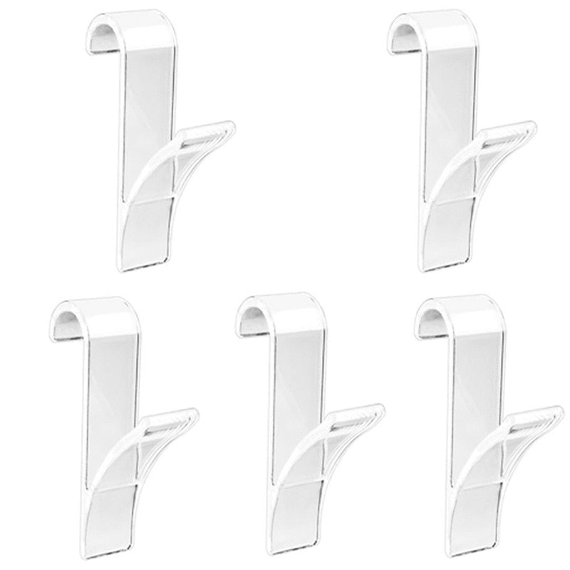 Kitchen Bathroom Hanger Clips Storage Racks White Clear Hanger Heated Towel Radi
